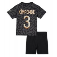 Dres Paris Saint-Germain Presnel Kimpembe #3 Tretina pre deti 2023-24 Krátky Rukáv (+ trenírky)